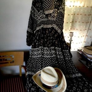 Cotton linen maxi dress